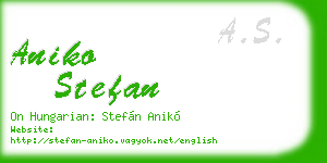 aniko stefan business card